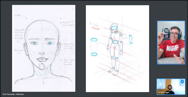 professor aula particular de desenho online